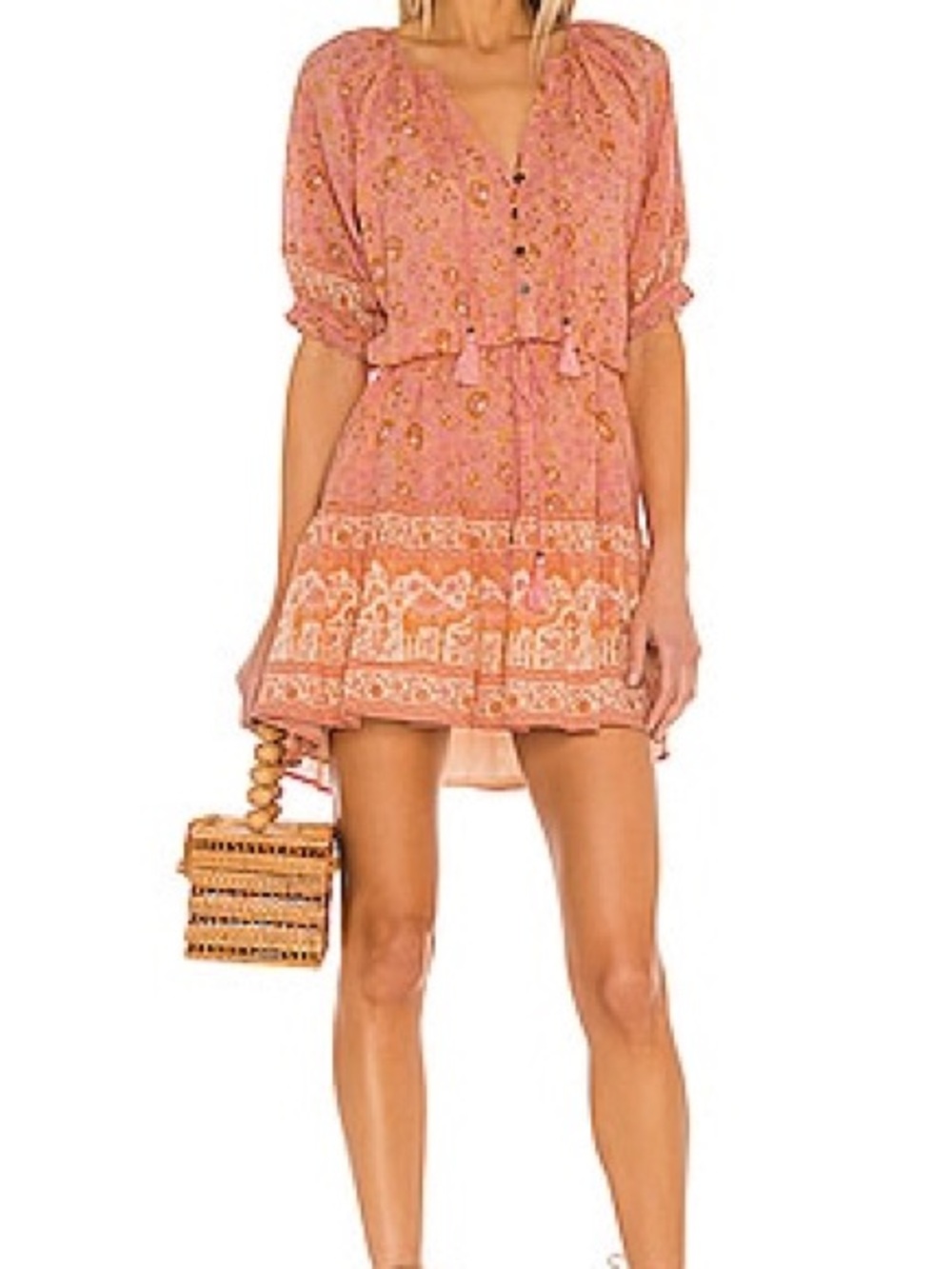 Spell & The Gypsy X Revolve NWT Sundown Playdress Apricot Boho Dress